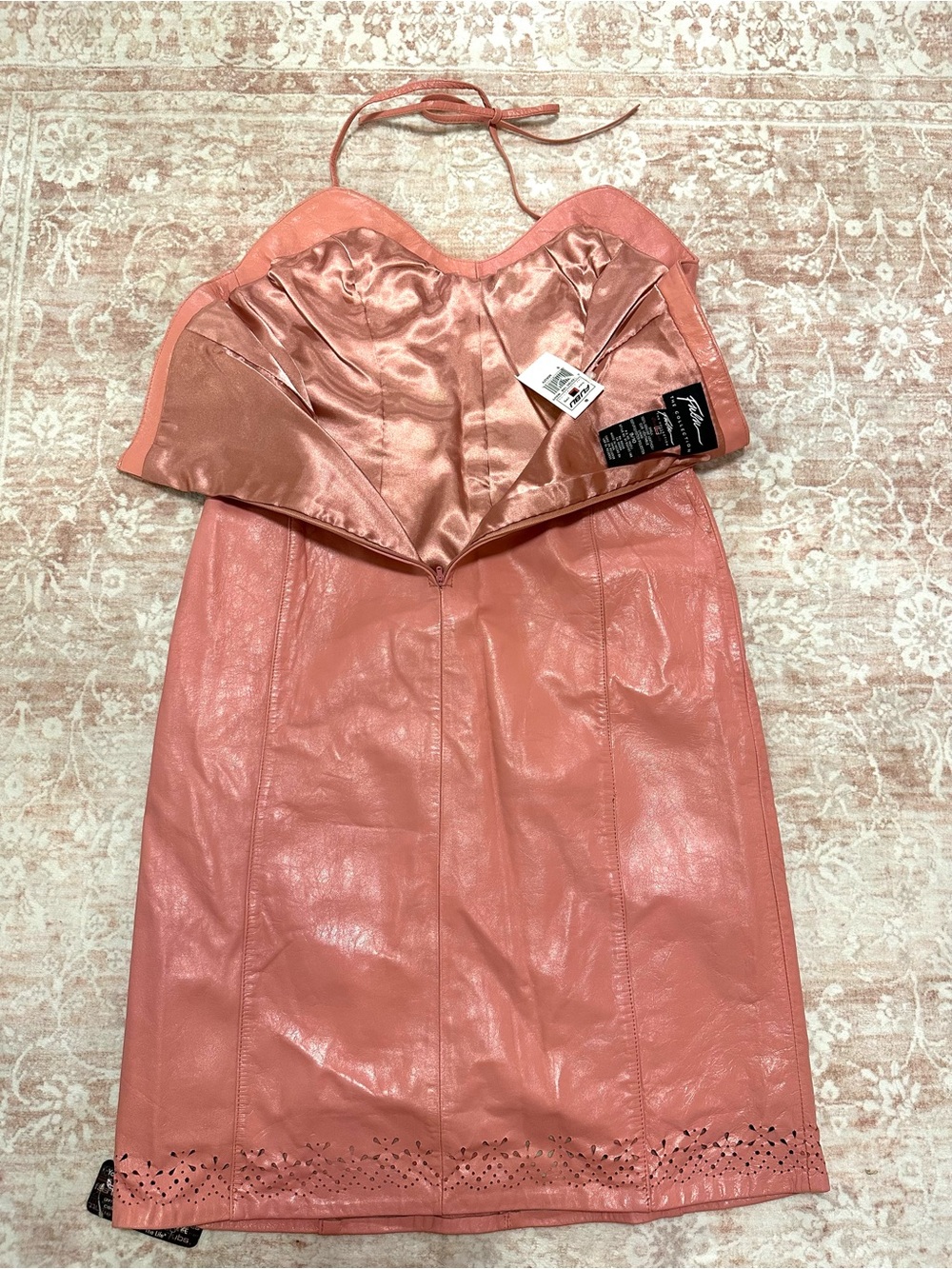 Vintage 🪷 Real Leather Y2K FUBU Dress - RARE - Picture 8 of 16